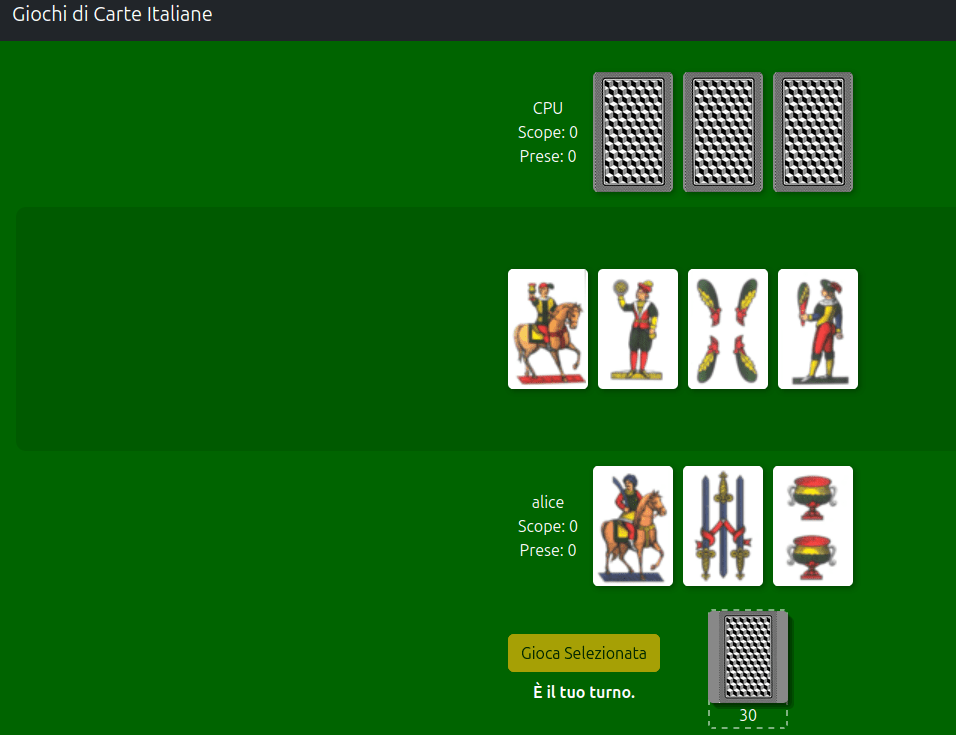 Scopa, Briscola e Tresette